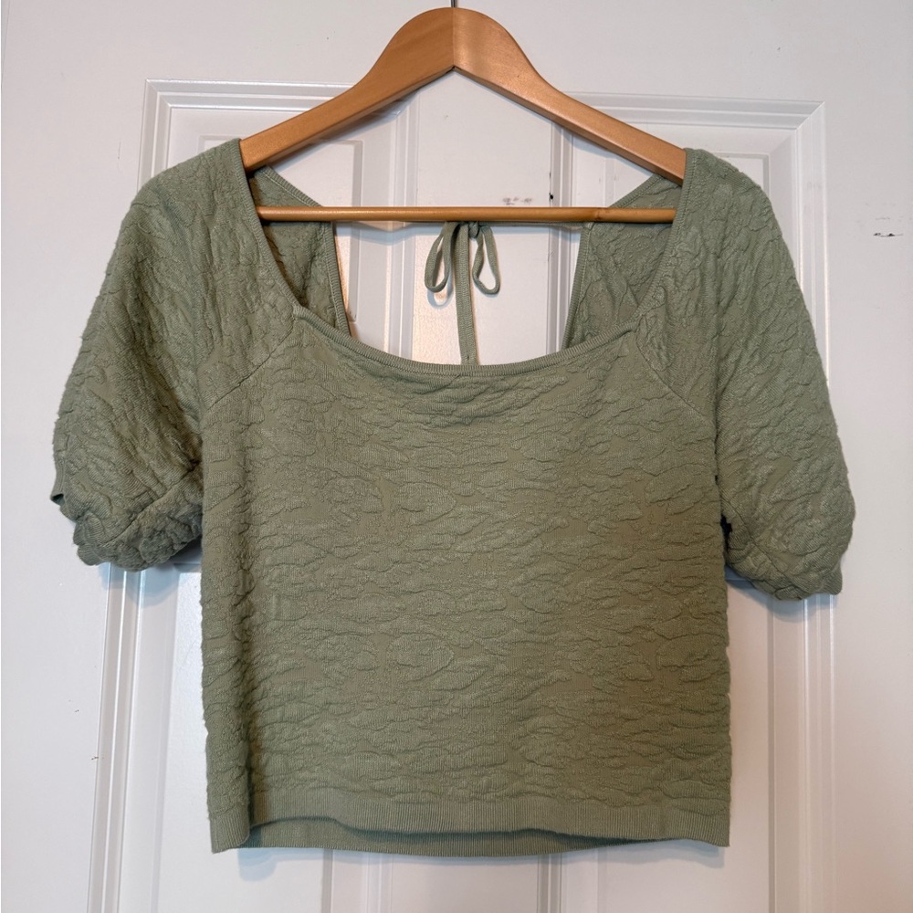 Lucy Paris NWT Cropped Top in Sage Green M
